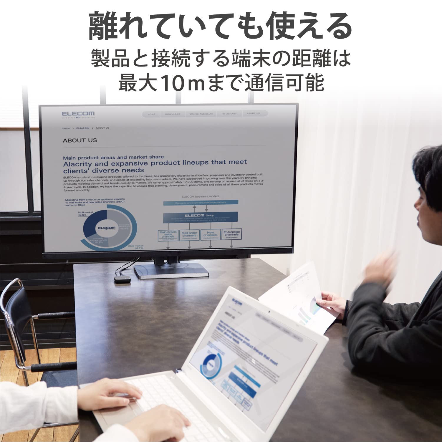 【新品・未開封】ELECOM LDT-MRC03 ワイヤレスディスプレイアダプタ アクセスポイント接続対応Miracastレシーバー - LDT-MRC03